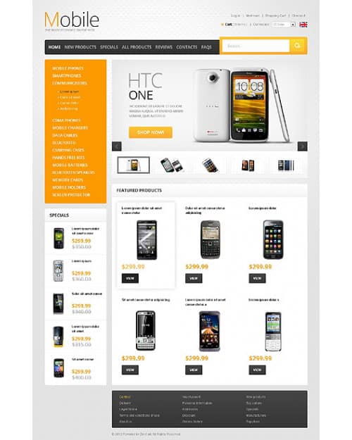 Mấu thiết kế website bán điện thoại 2