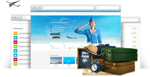 Mẫu thiết kế website bán vé máy bay