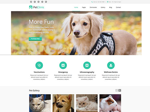 Mẫu website bán thú cưng