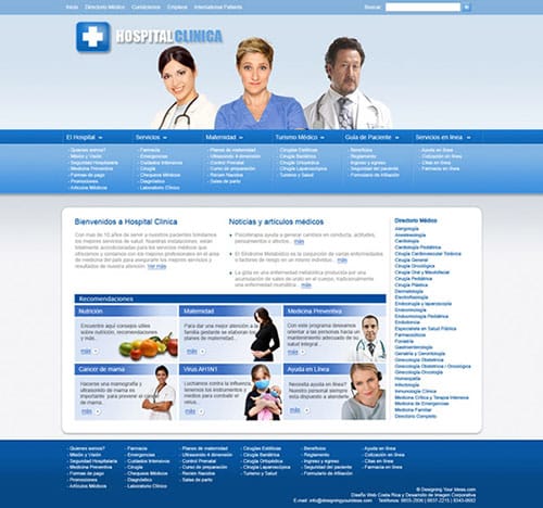 Thiết kế website bệnh viện 